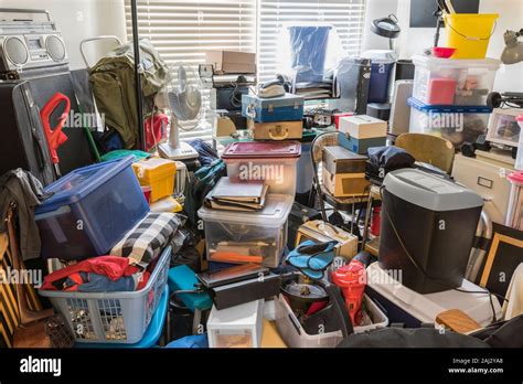 Hoarder bedroom hi-res stock photography and images - Alamy