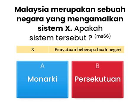 TING 5 MODUL INSAF SEJARAH Bab 4 Sistem Persekutuan Quiz