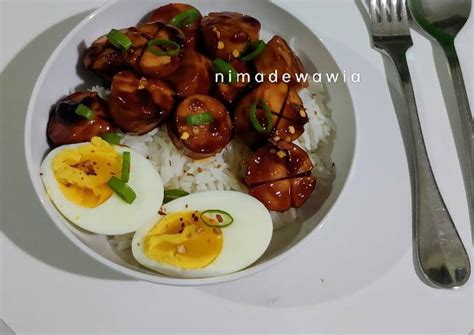 Resep Rice Bowl Sosis Teriyaki Oleh Wawia Ni Made Cookpad