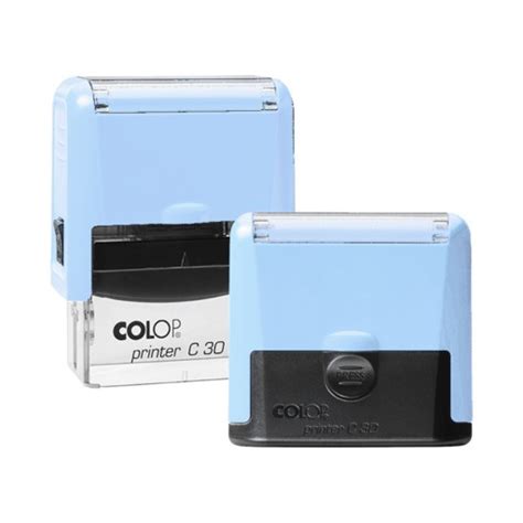 Pieczątka Colop Printer Compact 30 PRO PASTELOWY NIEBIESKI GUMKA