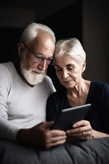 Premium Ai Image Shot Of A Mature Couple Using A Tablet Together