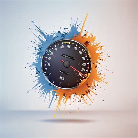 Speedometer design element vector 01 free download