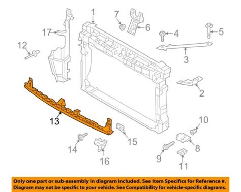 Vw Volkswagen Oem Golf Sportwagen Radiator Core Support Air Deflector