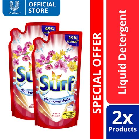 Surf Cherry Blossom Laundry Liquid Detergent Ml X Shopee Philippines