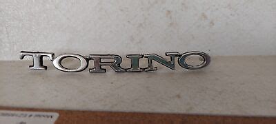 Vintage Used Original Metal Ford Torino Emblem Badge C B B A Ebay