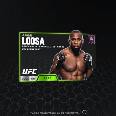 Ange Loosa 2023 UFC Booster Set RARE NFT For Sale 2022 23