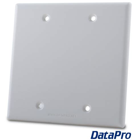 Blank 2 Gang Wall Plate Datapro