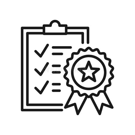 Clipboard Document Icon With A Check Mark Task And Award Ribbon