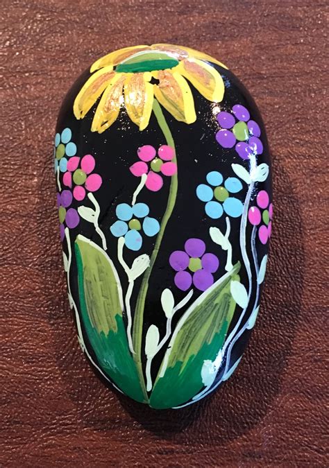 Images By Anna On Flower And Plant Painted Rocks 03b