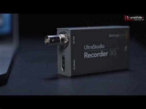Blackmagic Design | UltraStudio Recorder 3G - YouTube