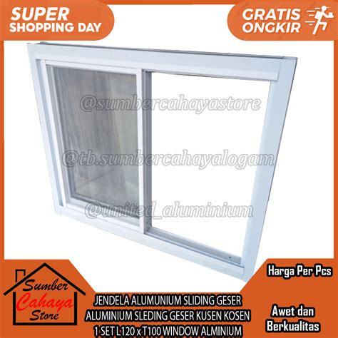 Jual Instant JENDELA SLIDING GESER SLEDING WINDOW ALUMINIUM KUSEN