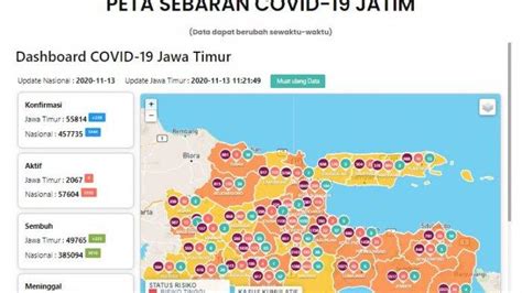 Update Virus Corona Di Surabaya Dan Jatim Jumat 13 November 2020