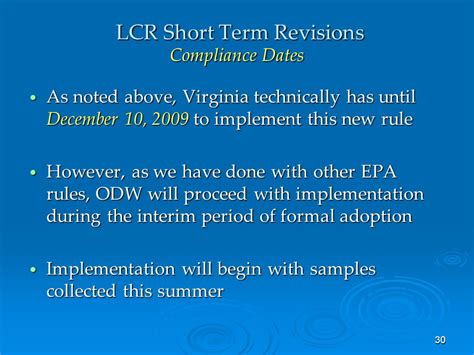 Lead And Copper Rule Short Term Revisions And Clarifications Ppt Download