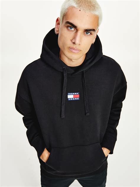 Tommy Badge Organic Cotton Hoodie Sweatshirts And Hoodies Tommy Hilfiger