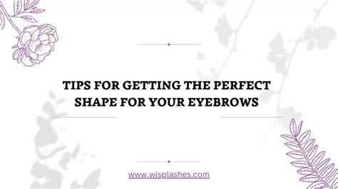 Ppt Tips For Getting The Perfect Shape For Your Eyebrows Powerpoint Presentation Id 12205719