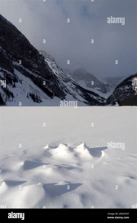 at Lake Louise in Banff National Park, Alberta, Winter in Canada West Stock Photo - Alamy