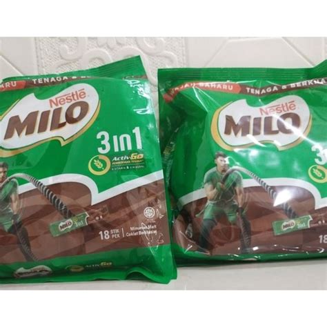 Jual MILO SACHET 3IN1 MALAYSIA 18STICK 21 STICK Shopee Indonesia