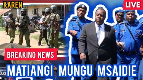 MATIANG I LATEST NEWS HEARTBREAKING NEWS RAILA CR1ES MATIANGI