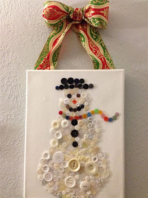 Christmas Button Art Ideas