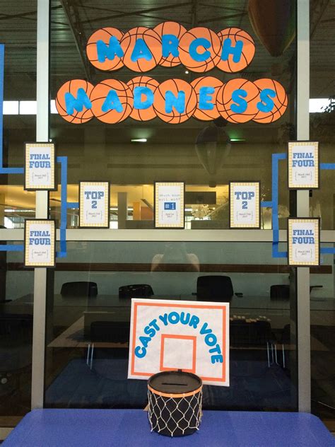 Literary Hoots Library Display March Madness