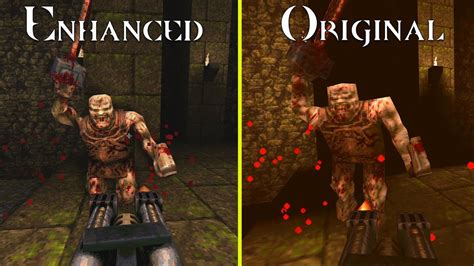 Quake Enhanced Vs Original Graphics Comparison Youtube