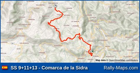 Ss Comarca De La Sidra Stage Map Rally Principe De Asturias