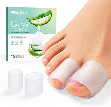 Amazon Welnove Toe Protectors Pack Aloe Vera Extract Infused