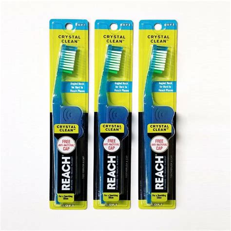 3 Reach Toothbrush Crystal Clean Soft Bristles Toothbrushes