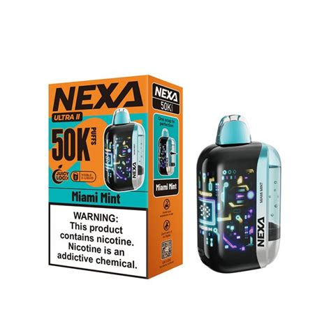 NEXA ULTRA 2 DISPOSABLE 50000PF MIAMI MINT -BOX OF 5 (30000PF TURBO