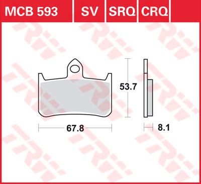 Trw Brake Pads Mcb Crq Hyper Carbon Brake Pads And Brake Shoes For