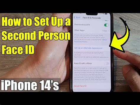 IPhone 14 S 14 Pro Max How To Set Up A Second Person Face ID YouTube