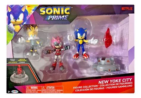 Sonic Prime Coleccion De Figuras New Yoke City Jakks Pacific Envío Gratis