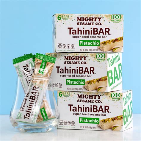 Cocoa Nibs Tahini Bars - Mighty Sesame