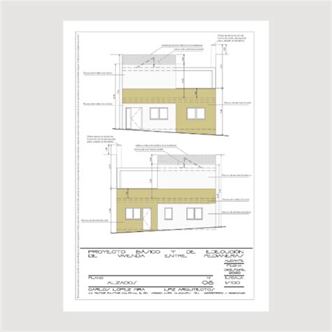 Proyecto B Sico Y De Ejecuci N De Vivienda Unifamiliar Entre Medianeras