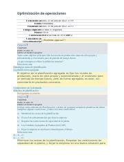 Optimizacion De Operaciones Puntos Extra Autocalificable Pdf