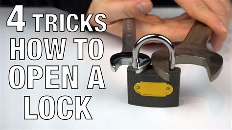 4 Easy Ways How To Open A Lock MrThink YouTube