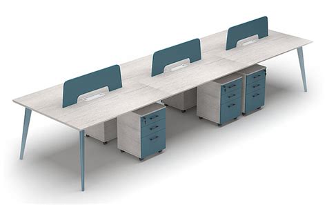 6 Person Office Workstation - Office Furniture Cubicle Workstation