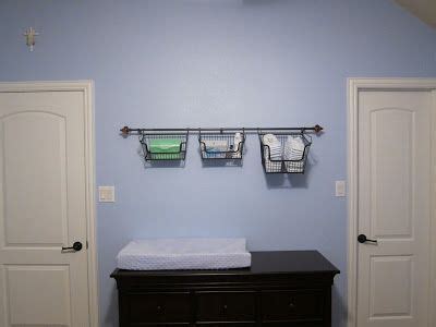 DIY Baby Storage Above The Changing Table This Is Brillant Bc They Cant