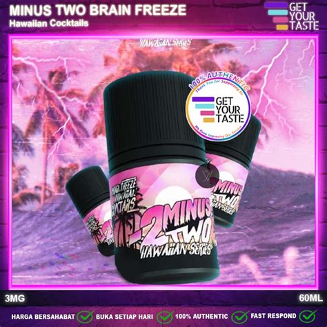 Jual Liquid Minus Two Brain Freeze Hawaiian Cocktails 60ML By Minus 2