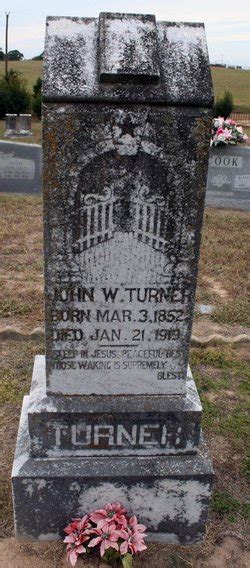 John Wesley Turner 1852 1919 Mémorial Find A Grave