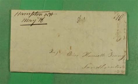 Dr Who Stampless F L Hampton Nh Manuscript Cancel Paid C K