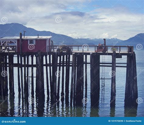 Icy Strait Point, Hoonah, Alaska, USA Stock Photo - Image of wooden ...