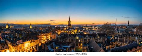 Oxford City Aerial Rooftop Skyline Sunset Stock Photo 2236515683 ...