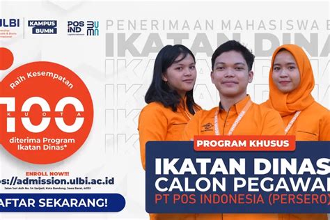 Mau Kuliah Ikatan Dinas PT Pos Indonesia Di ULBI Catat Jadwal Dan