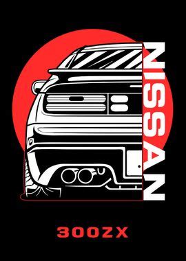 Nissan Zx Poster Picture Metal Print Paint By Faissal Thomas