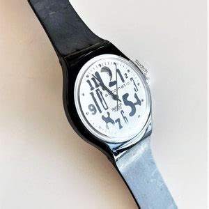 New Vintage Swatch Sab Automatic Blackboard Unworn Mint And