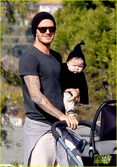 David Beckham & Harper Snuggle at a Soccer Game: Photo 2609185 ...