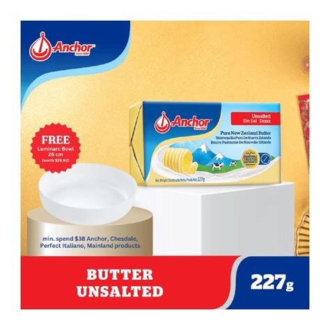 Anchor Unsalted Pure Butter 227g Lazada Singapore