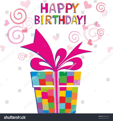 Happy Birthday Card Vector Illustration Shutterstock