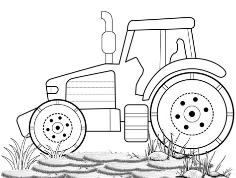 Tractor Coloring Pages To Teach About Farm Literacy Coloring Pages